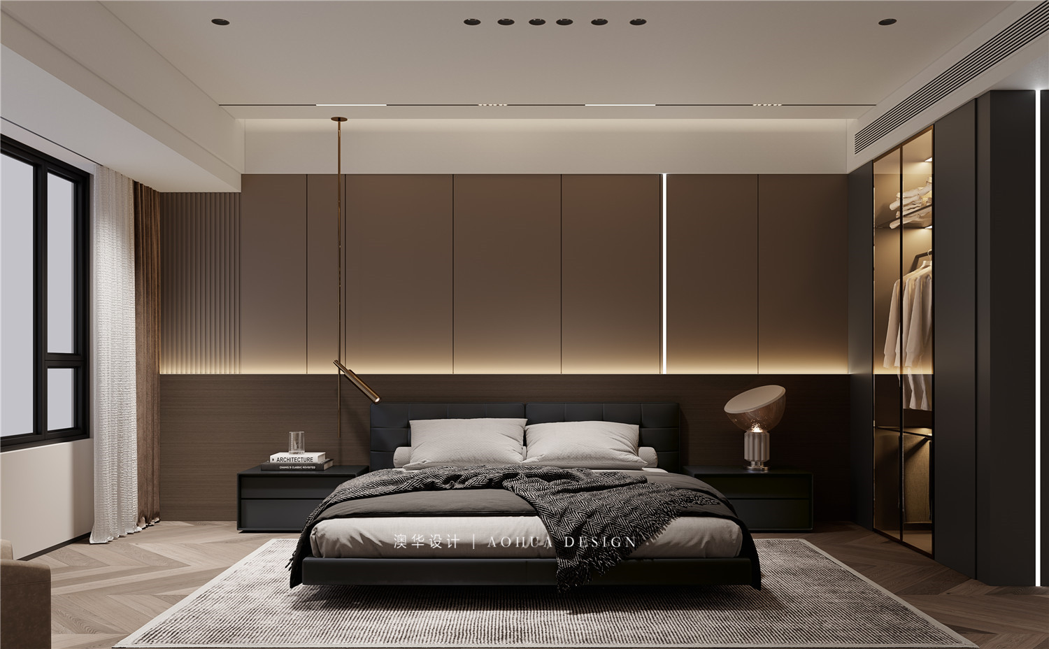 華發中央首府裝修,意式輕奢