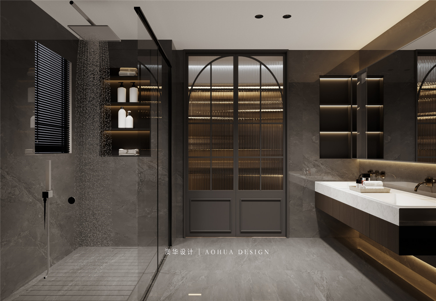 華發中央首府裝修,意式輕奢