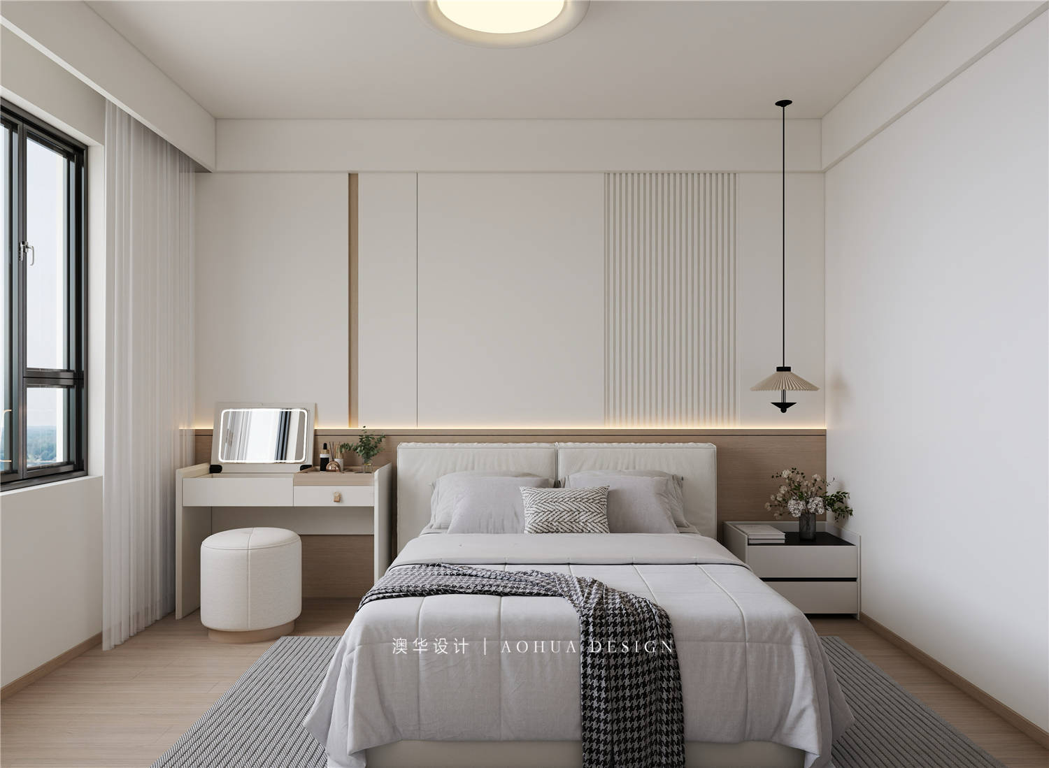 芷岸龍庭裝修,現代原木風格