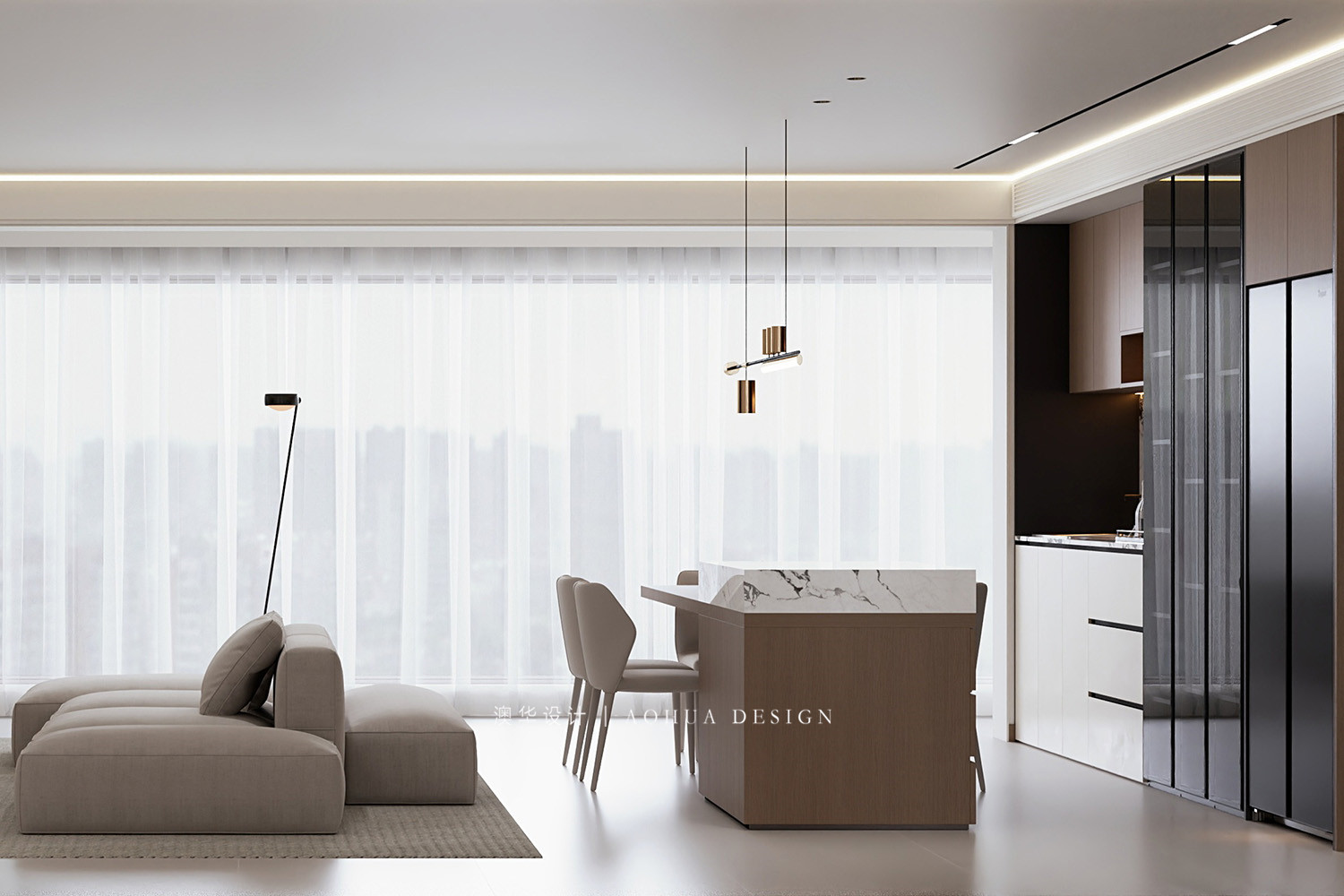 美聯(lián)奧公館裝修,現(xiàn)代風(fēng)格裝修