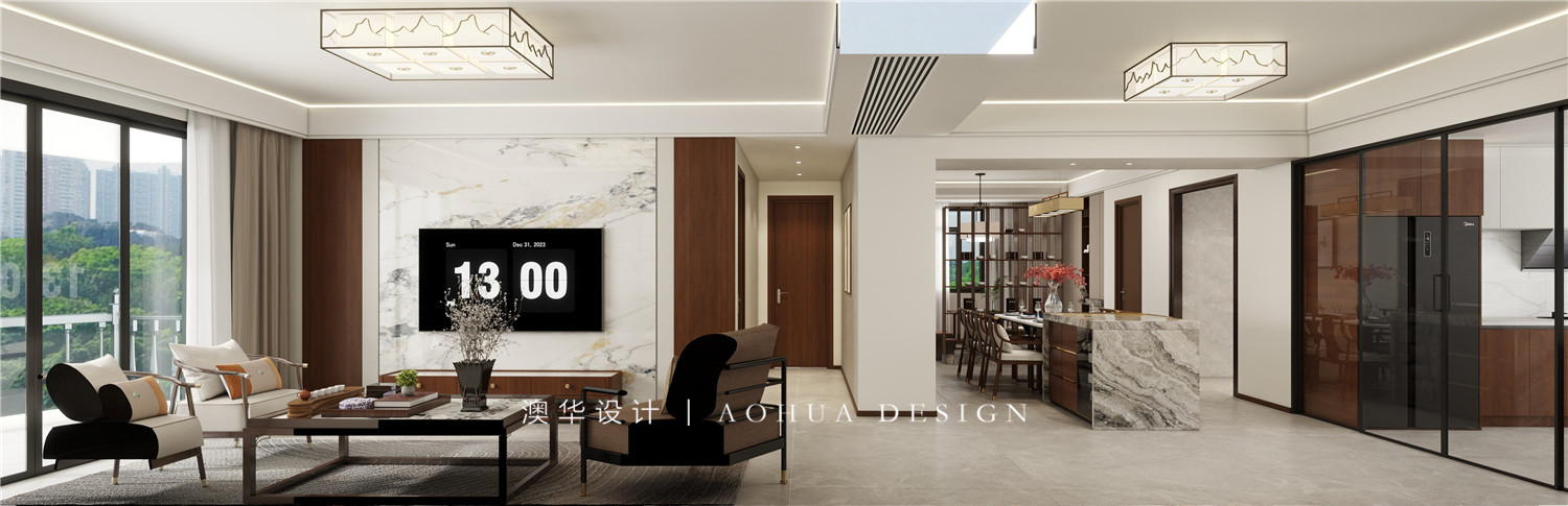 同馨花園裝修,現(xiàn)代中式風格