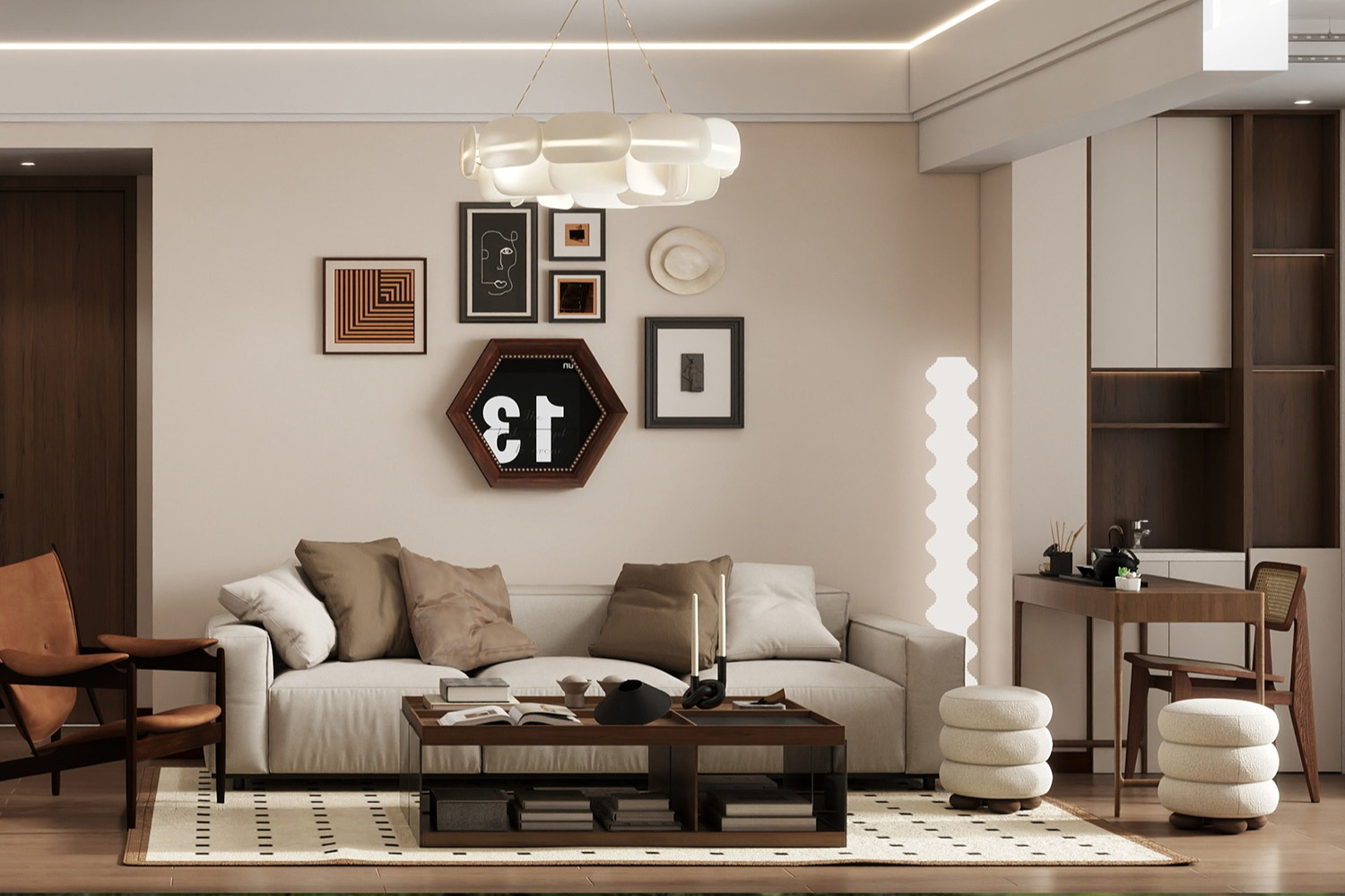 政通菁苑裝修,現代中古風格