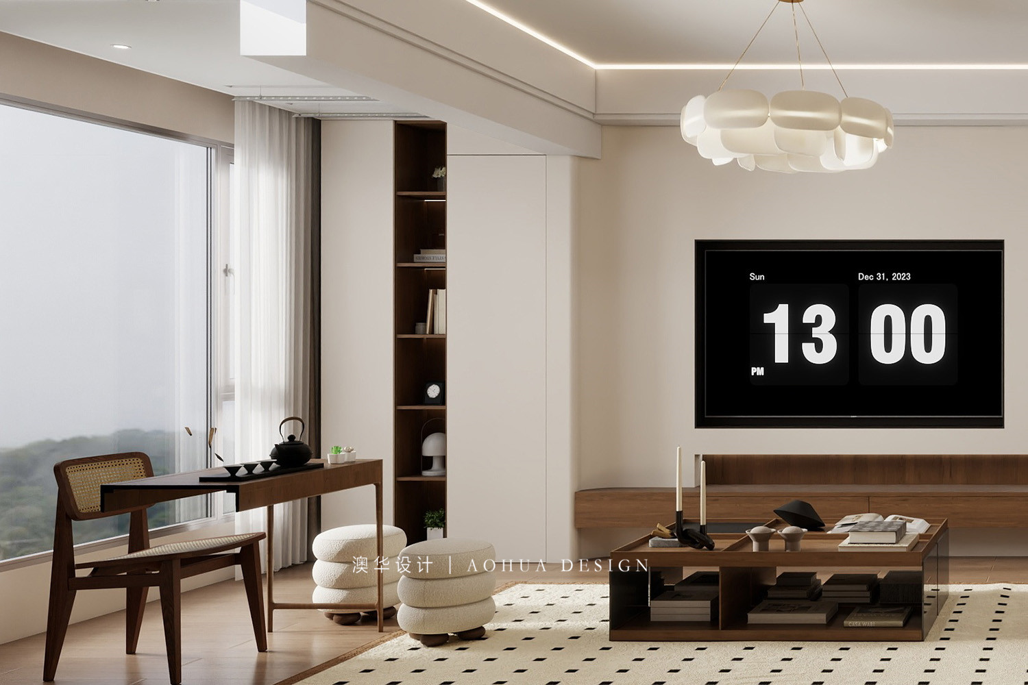 政通菁苑裝修,現代中古風格