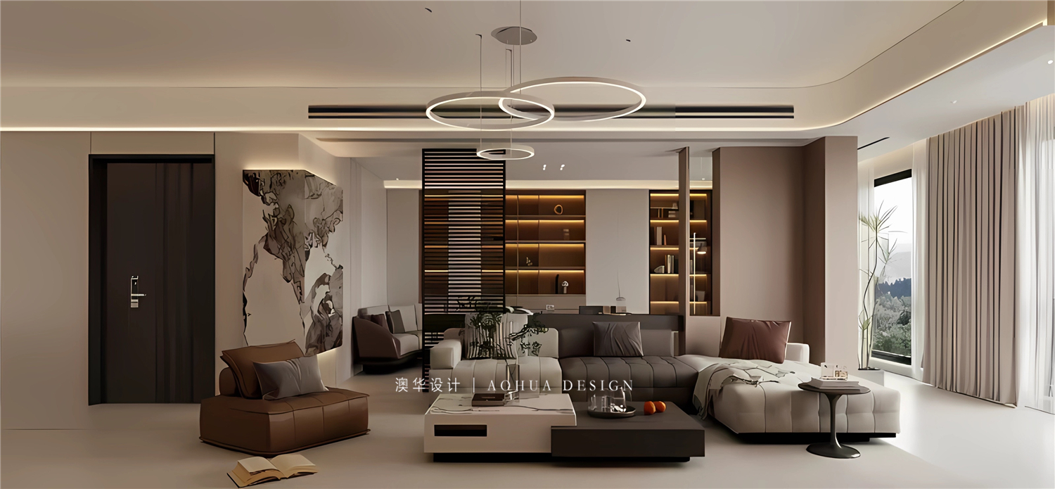 華發外灘首府裝修,意式輕奢風格