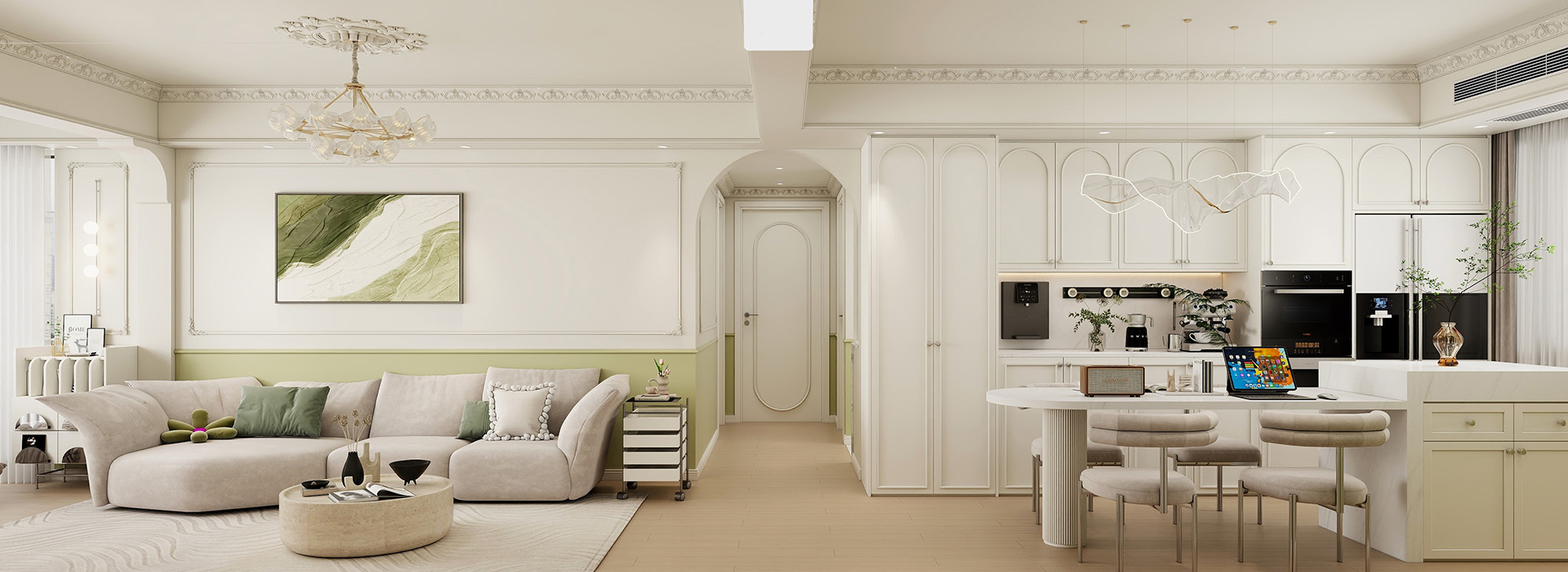 聯投驛園裝修,輕法式裝修