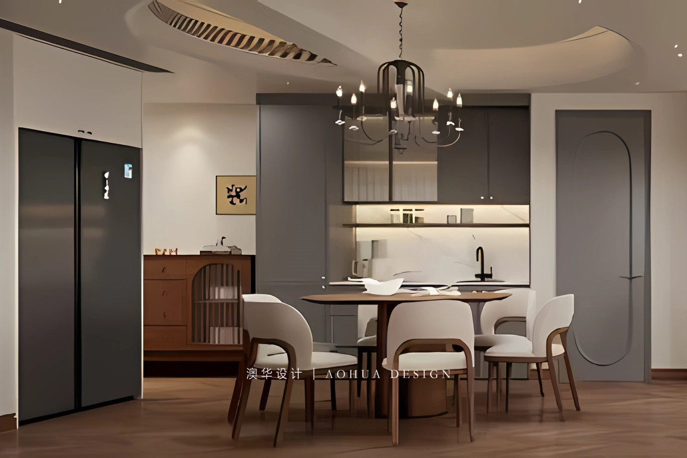 綠地海珀濱江裝修,法式風格裝修