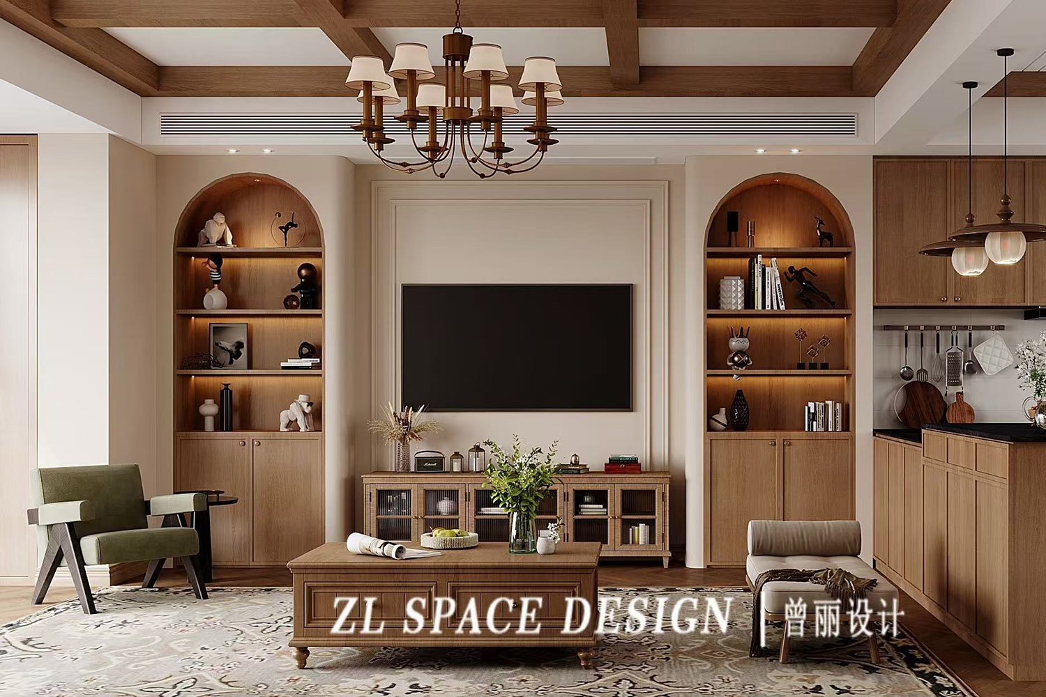 中糧光谷祥云裝修,中古風裝修