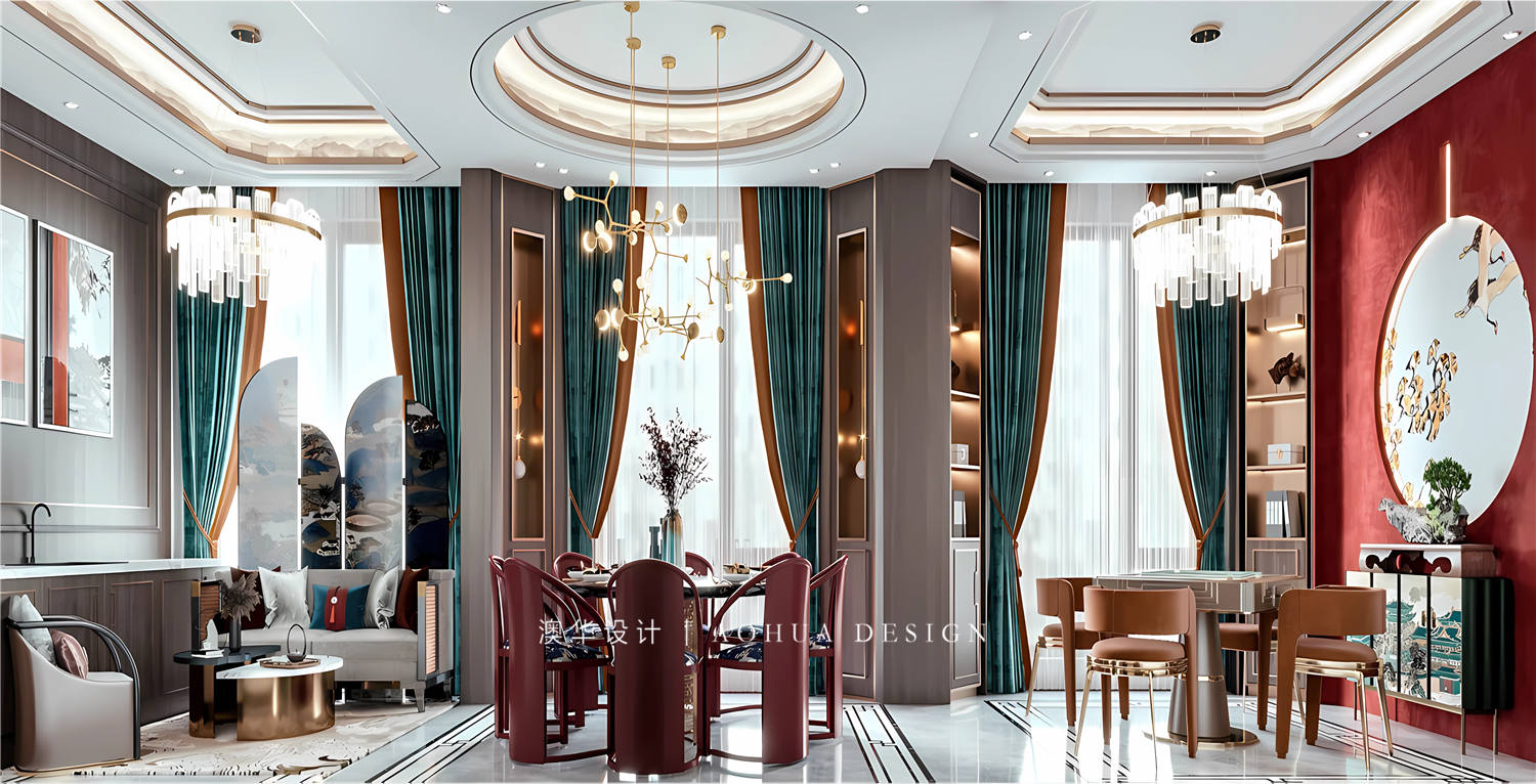 武漢別墅裝修,新中式風(fēng)格