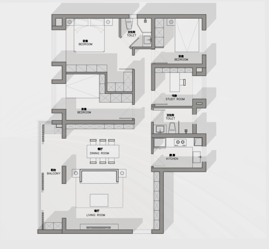 城投聯(lián)投江南岸140㎡ 城投聯(lián)投江南岸140㎡