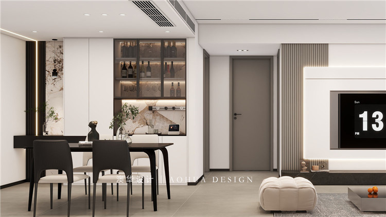 城市大廈130㎡現代黑白灰 城市大廈130㎡現代黑白灰