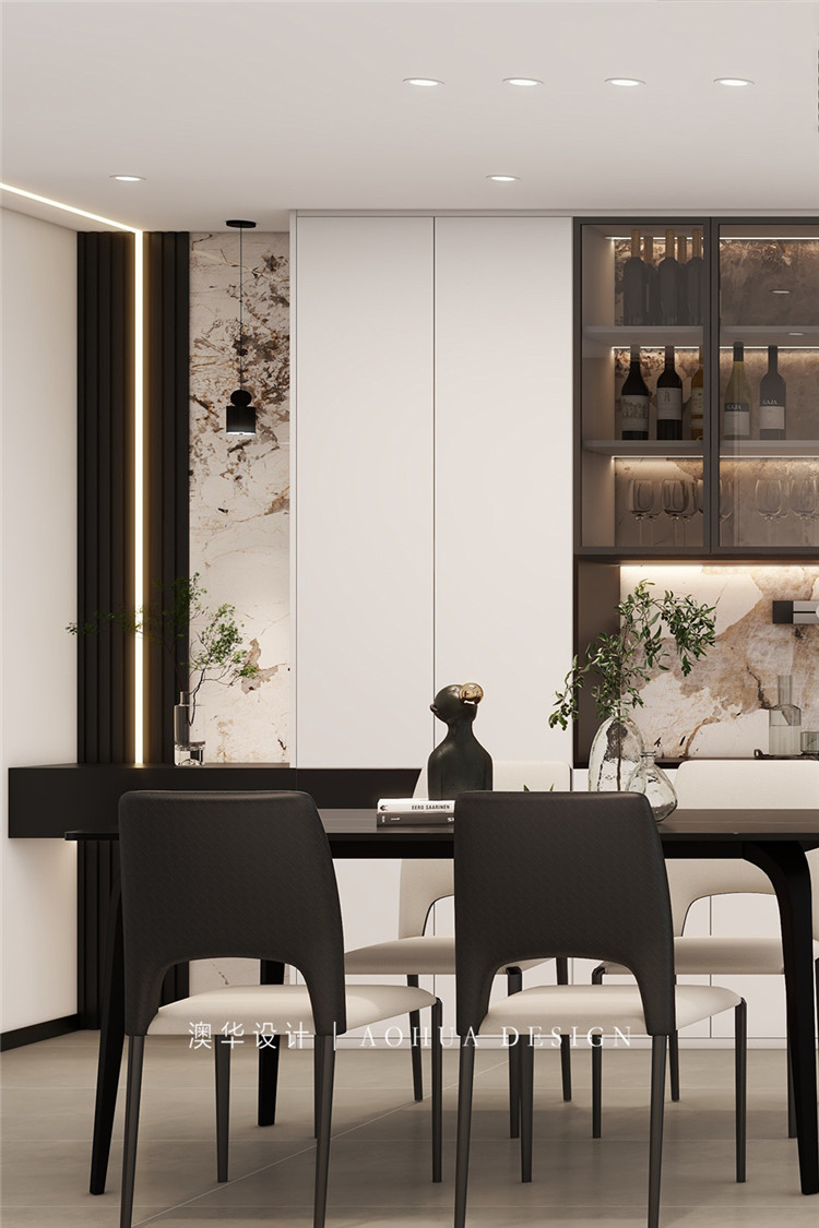 城市大廈130㎡現代黑白灰 城市大廈130㎡現代黑白灰