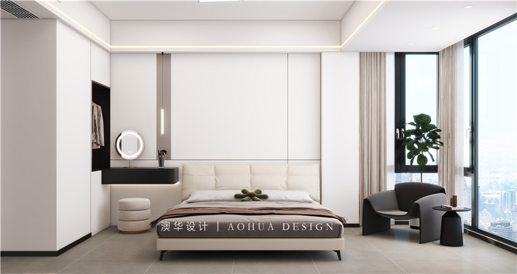 城市大廈130㎡現代黑白灰 城市大廈130㎡現代黑白灰