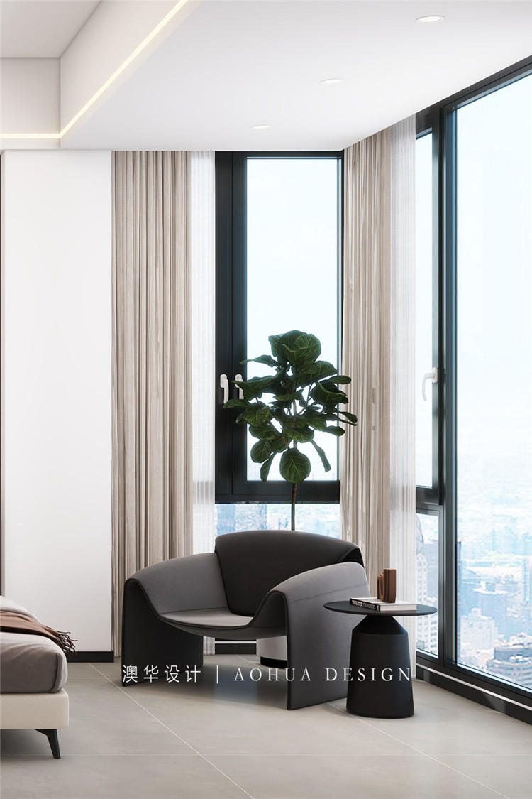 城市大廈130㎡現代黑白灰 城市大廈130㎡現代黑白灰