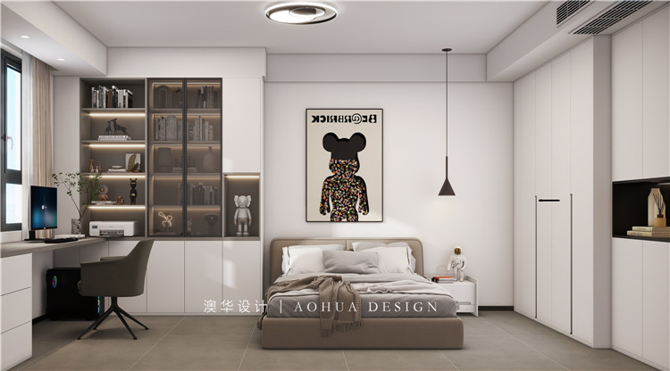 城市大廈130㎡現代黑白灰 城市大廈130㎡現代黑白灰